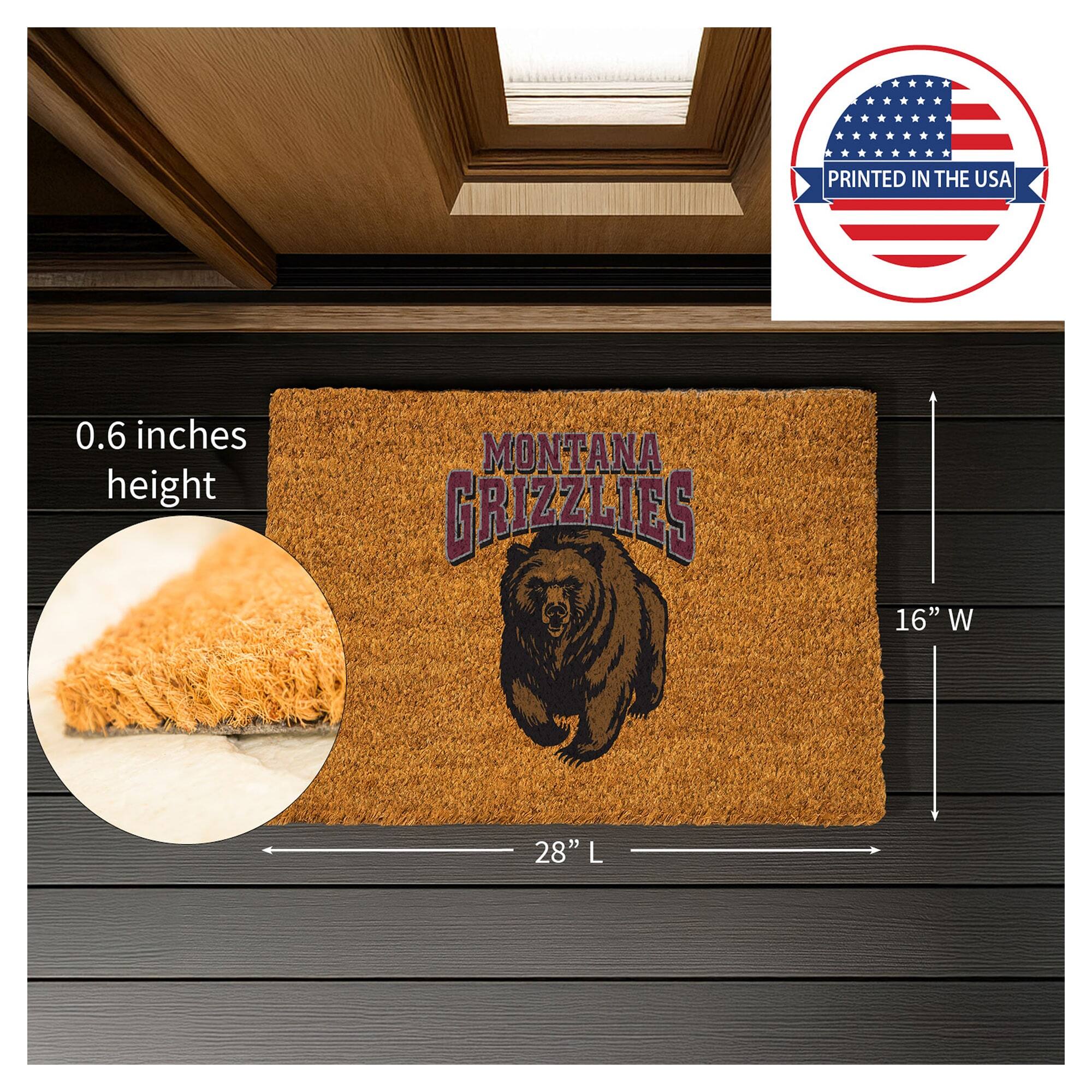 PRINTED IN THE USA  
0.6 inches height  
MONTANA GRIZZLIES  
16" W  
28" L