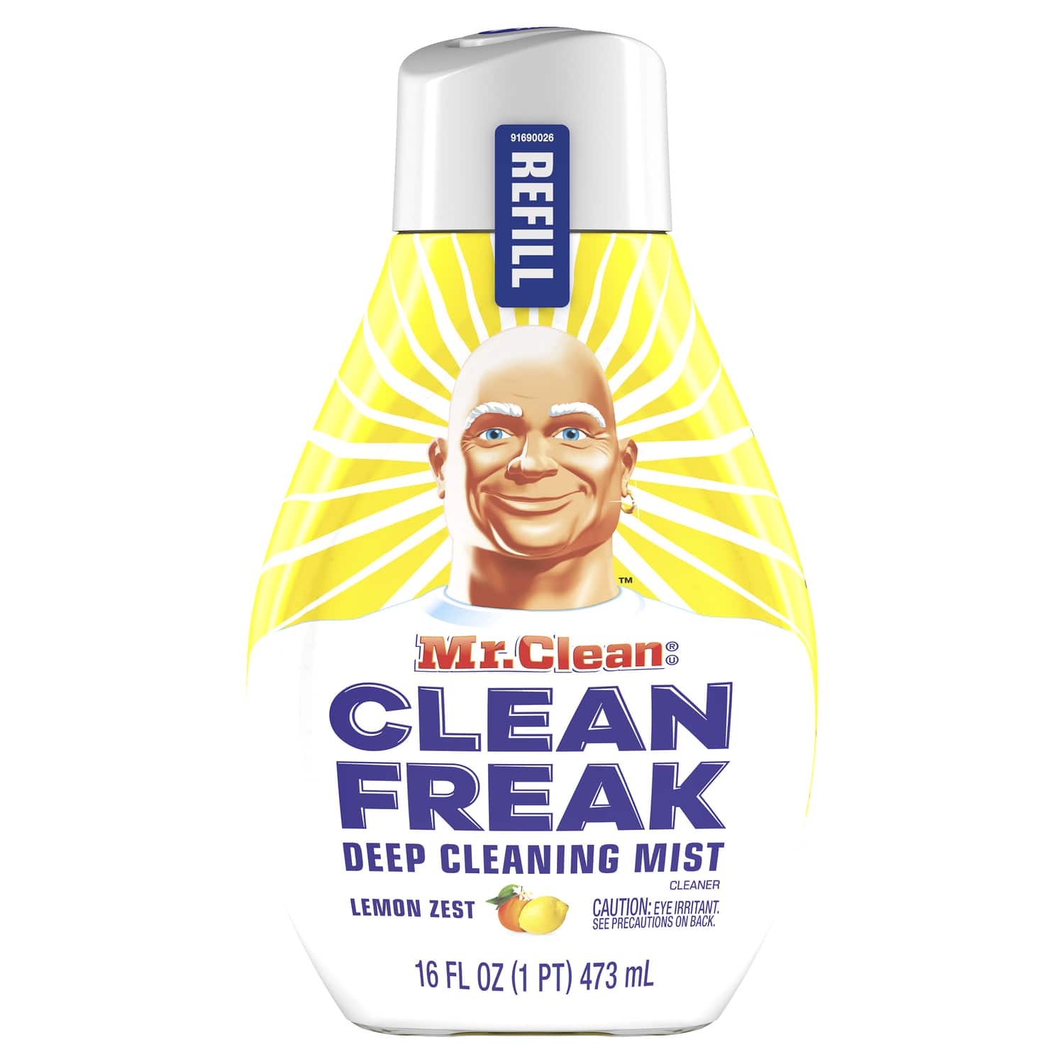 Proctor and Gamble - Mr. Clean Clean Freak Lemon Zest Scent Deep Cleaning Mist Refill Liquid 16 oz