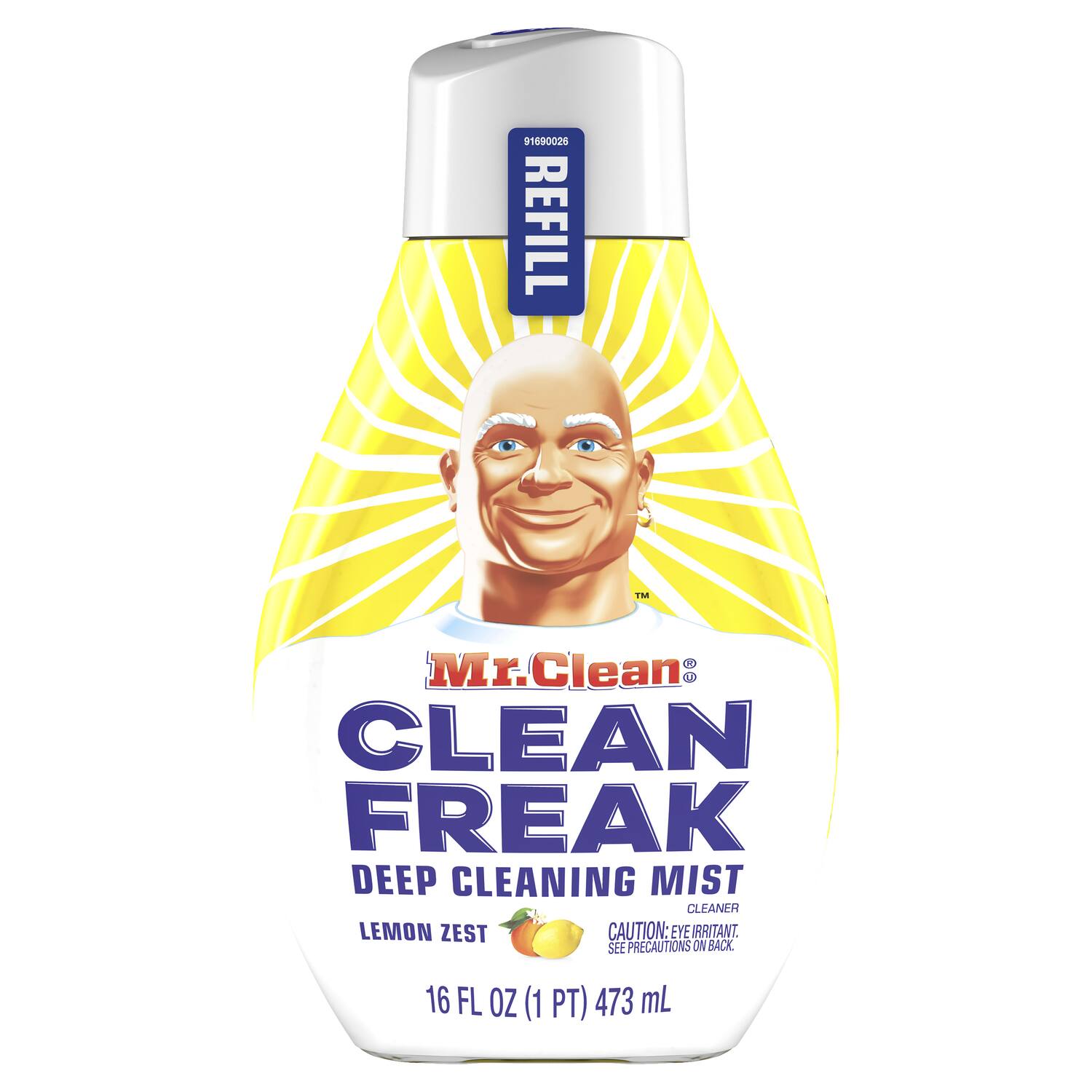Proctor and Gamble - Mr. Clean Clean Freak Lemon Zest Scent Deep Cleaning Mist Refill Liquid 16 oz