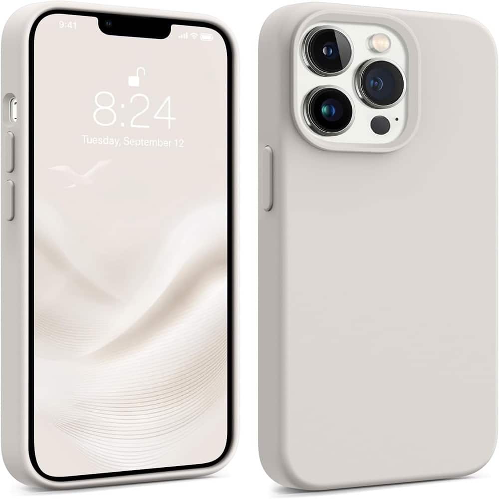 ACJPR - iPhone 13 Pro Case, MagSafe Compatible, Military Shockproof, Stone - Color: Stone