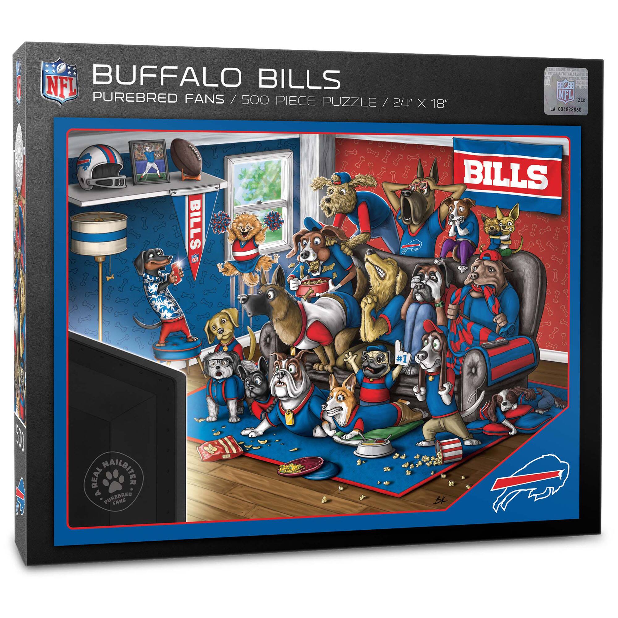 NFL BUFFALO BILLS  
PUREBRED FANS / 500 PIECE PUZZLE / 24" X 18"  

BILLS  

REAL MAIL-ORDER  
PUREBRED FANS