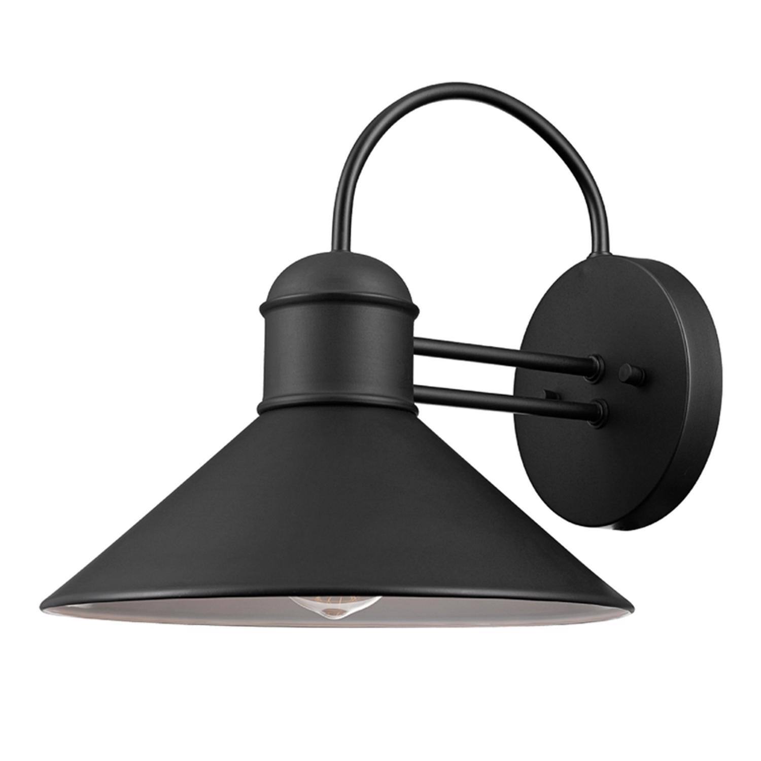 Left. Globe Electric - Globe Electric Sebastien 1-Light Matte Black Wall Sconce.