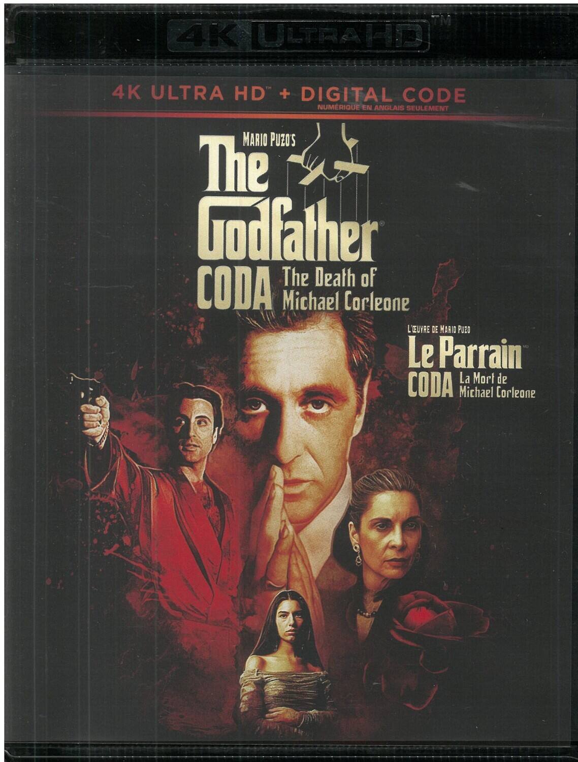 Alt View 1. Mario Puzo's The Godfather, Coda: The Death of Michael Corleon   - 4K Blu-Ray.