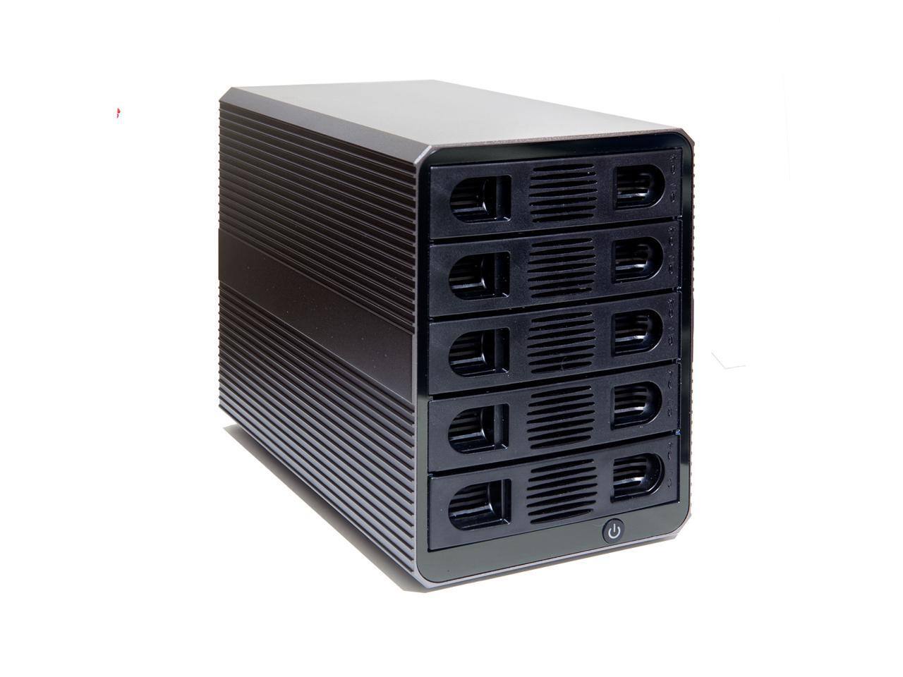 Alt View 7. Syba - 5 Bay USB 3.2 Type-C 10Gbps DAS Enclosure, 120TB (2.5" & 3.5" SATA HDD/SSD) - SY-ENC50128.