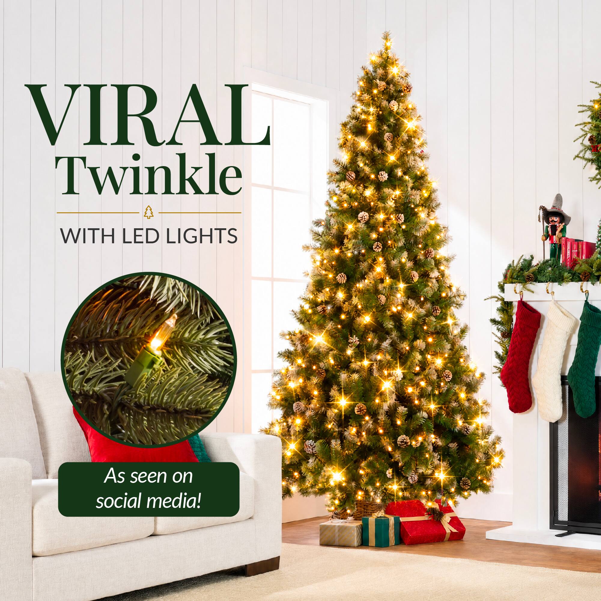 VIRAL Twinkle  
WITH LED LIGHTS  
As seen on social media!