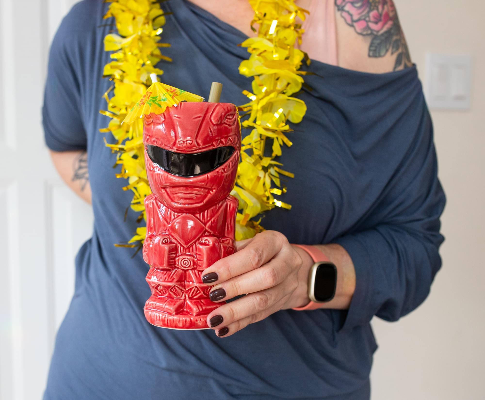 Alt View 10. Power Rangers - Geeki Tikis Power Rangers Red Ranger Ceramic Mug | Holds 16 Ounces - Red.