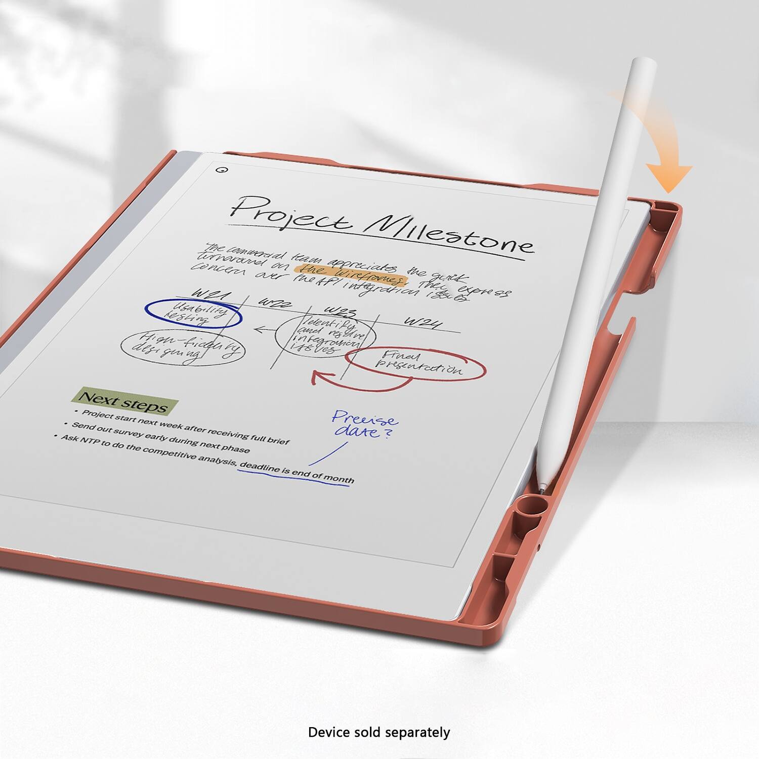 Project Mileatone te innavdl unoard fame concer arr o the apertcidle te the 4FY Wirowg THG gxt NZA tzo integration 18S 8 axprees lesting Ayabilin wES Cacel lolentifu way H in nfre n our ieda it6 Fagrohing def geu by Vob Fruet mg prgnr Next steps Project start Preeise Send t niehod our RUrVEY after dare? ARk NIP earb receiving fuall TO do during next brief the phase competitive analysis, deadline la end of month Device sold separately