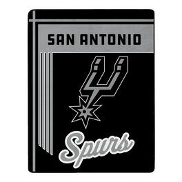 Sweet Home Collection - NBA San Antonio Spurs 46" x 60" Microfiber Plush Throw Blanket - Black