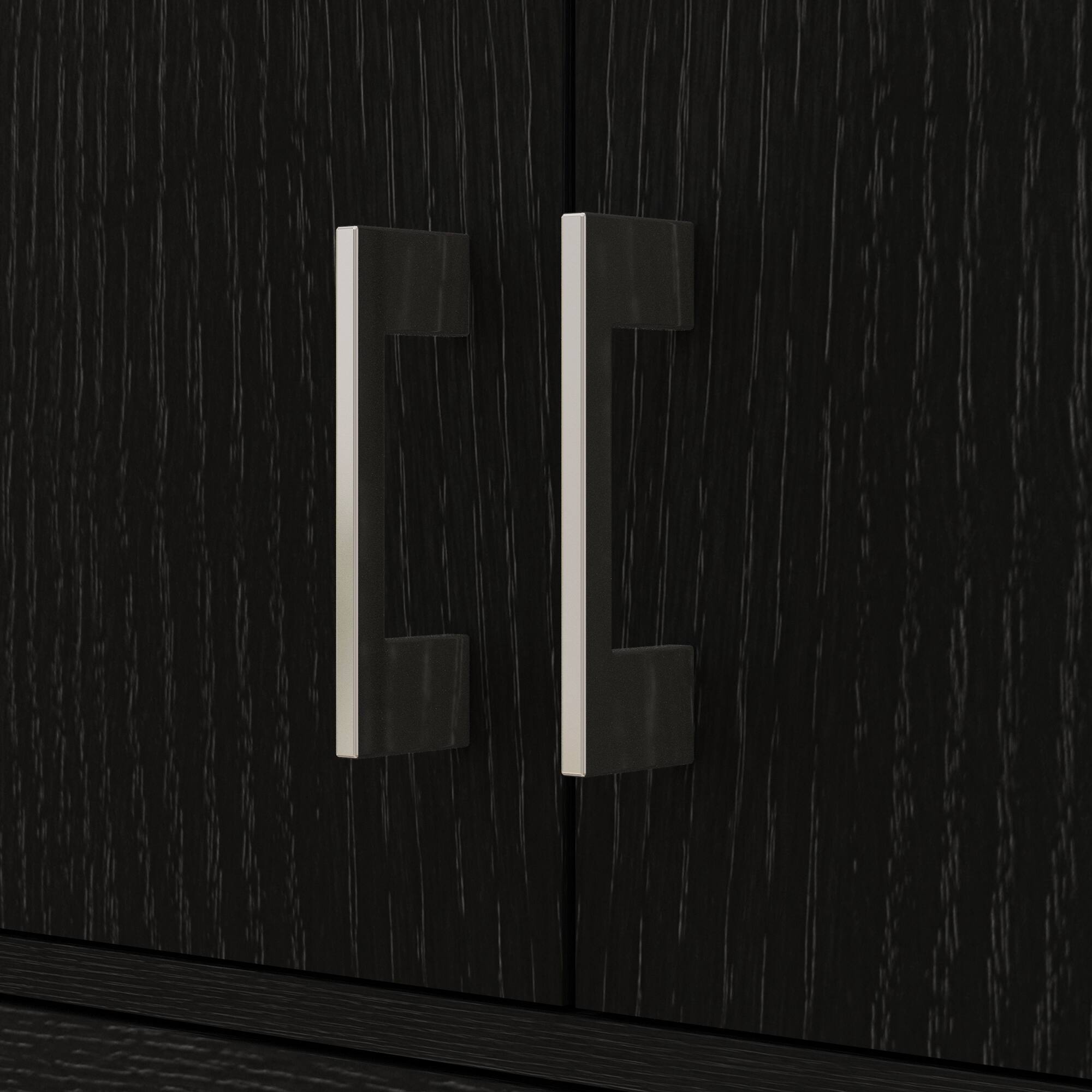 Alt View 8. Homcom - 71" Kitchen Pantry Cabinet with Drawer and Adjustable Shelf, Freestanding Tall Storage Cabinet with 2 Double Door - Black.