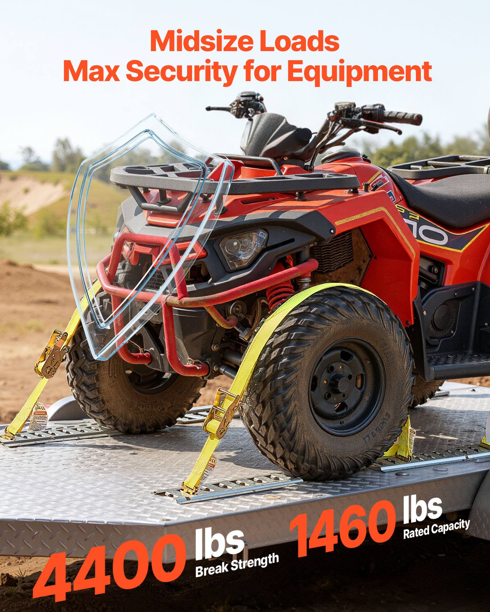 Midsize Loads  
Max Security for Equipment  

HEgDs  
Rated Capacity: 1460 lbs  
Break Strength: 4400 lbs