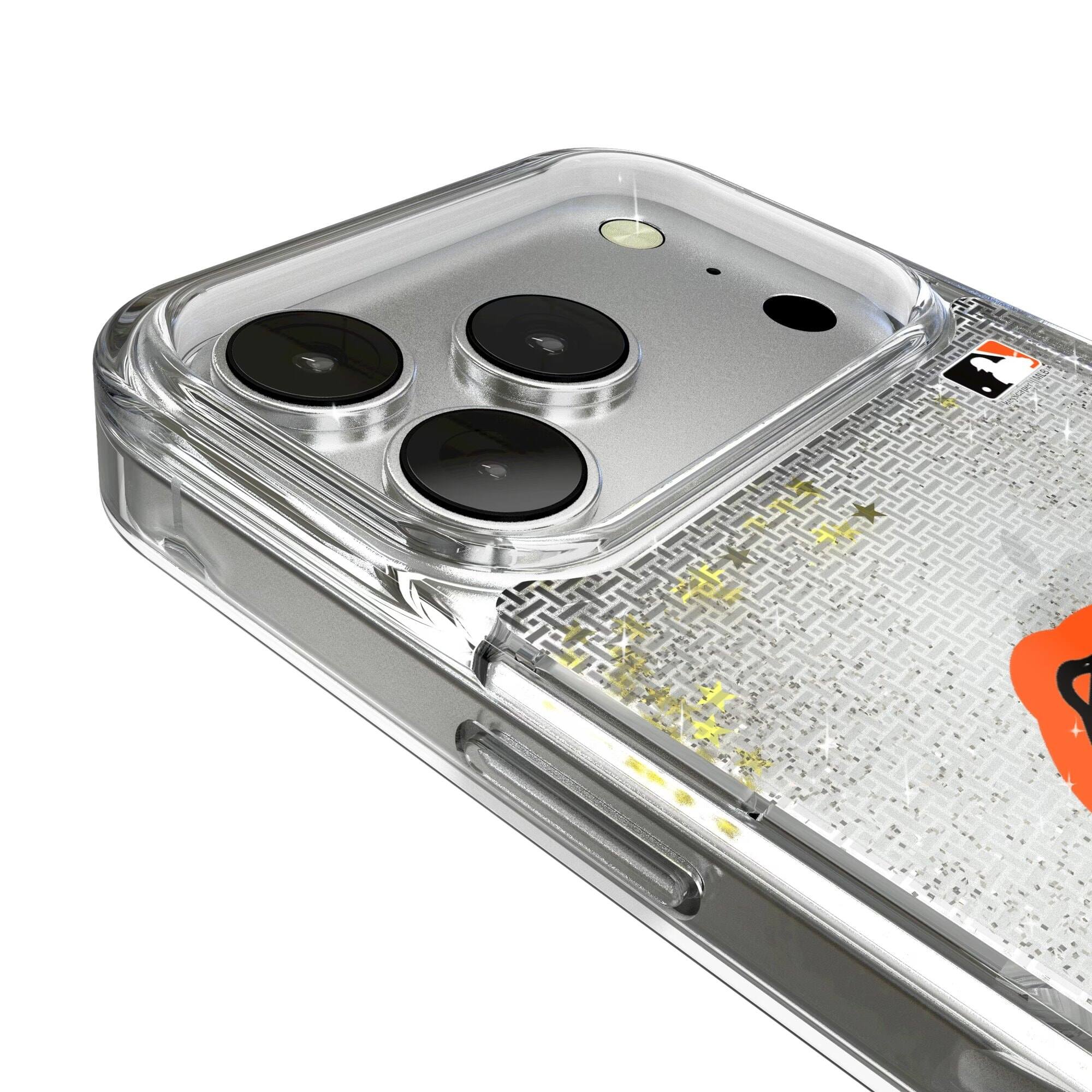 Alt View 2. Keyscaper - Baltimore Orioles Linen Logo iPhone Glitter Case - 15 - Multicolor.