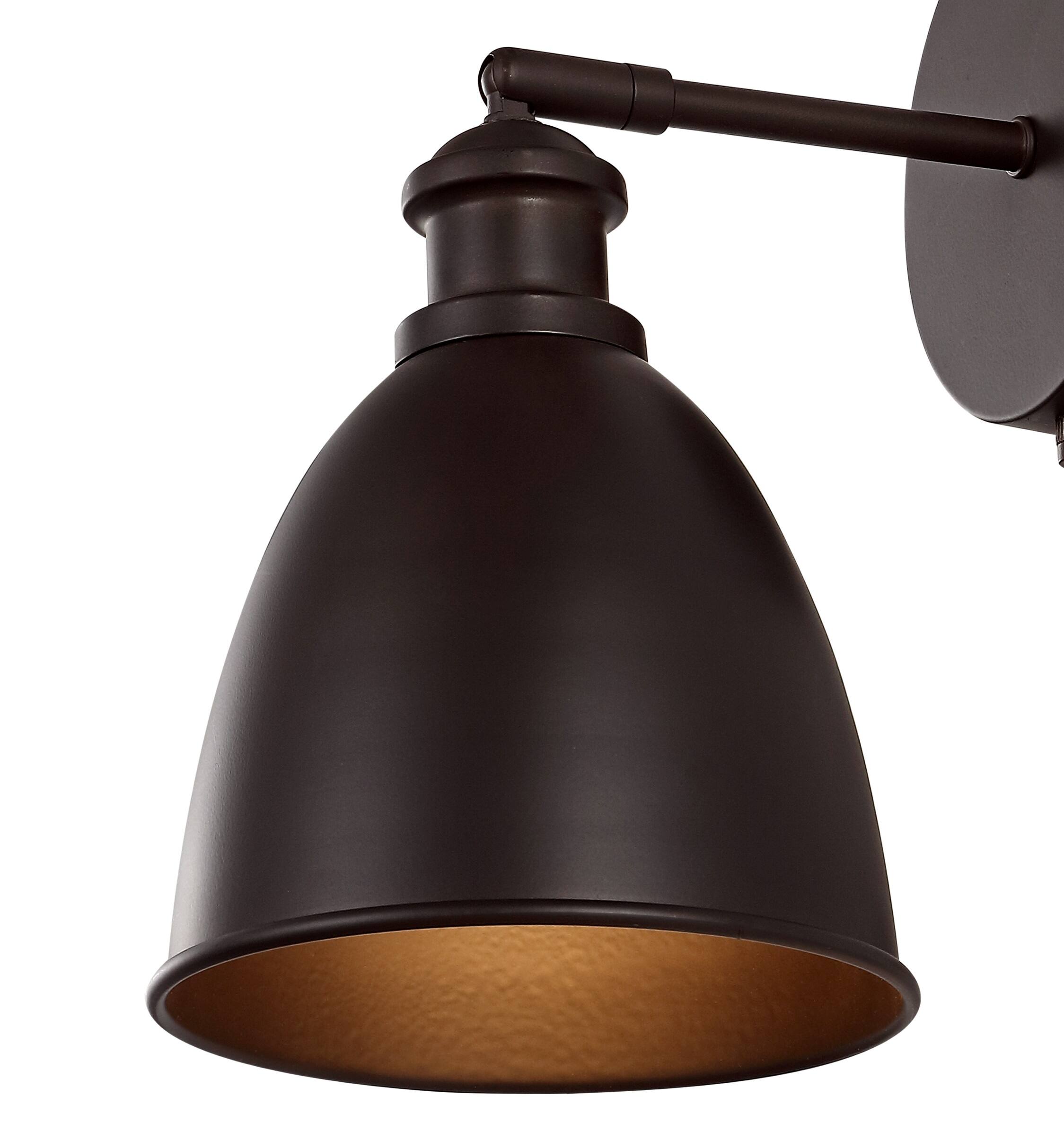 Alt View 3. Jonathan Y - Hudson 6.5" 1-Light Farmhouse Bohemian Iron LED Sconce, Oil Rubbed Bronze (Set of 2) - Oil Rubbed Bronze.