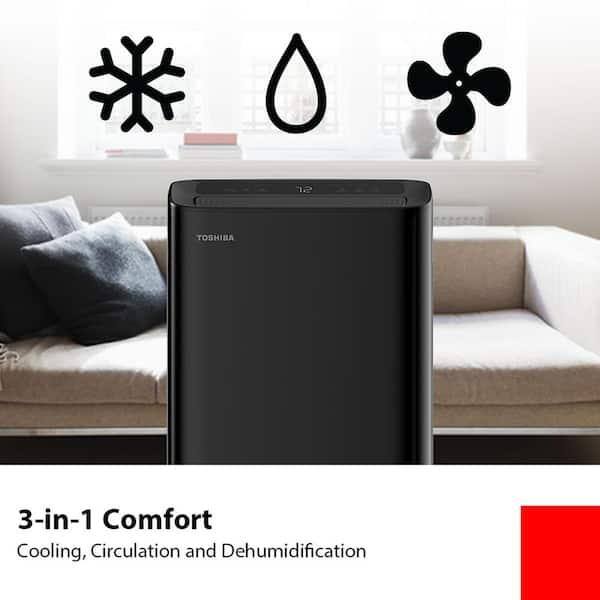 TOSHIBA  
3-in-1 Comfort Cooling, Circulation and Dehumidification