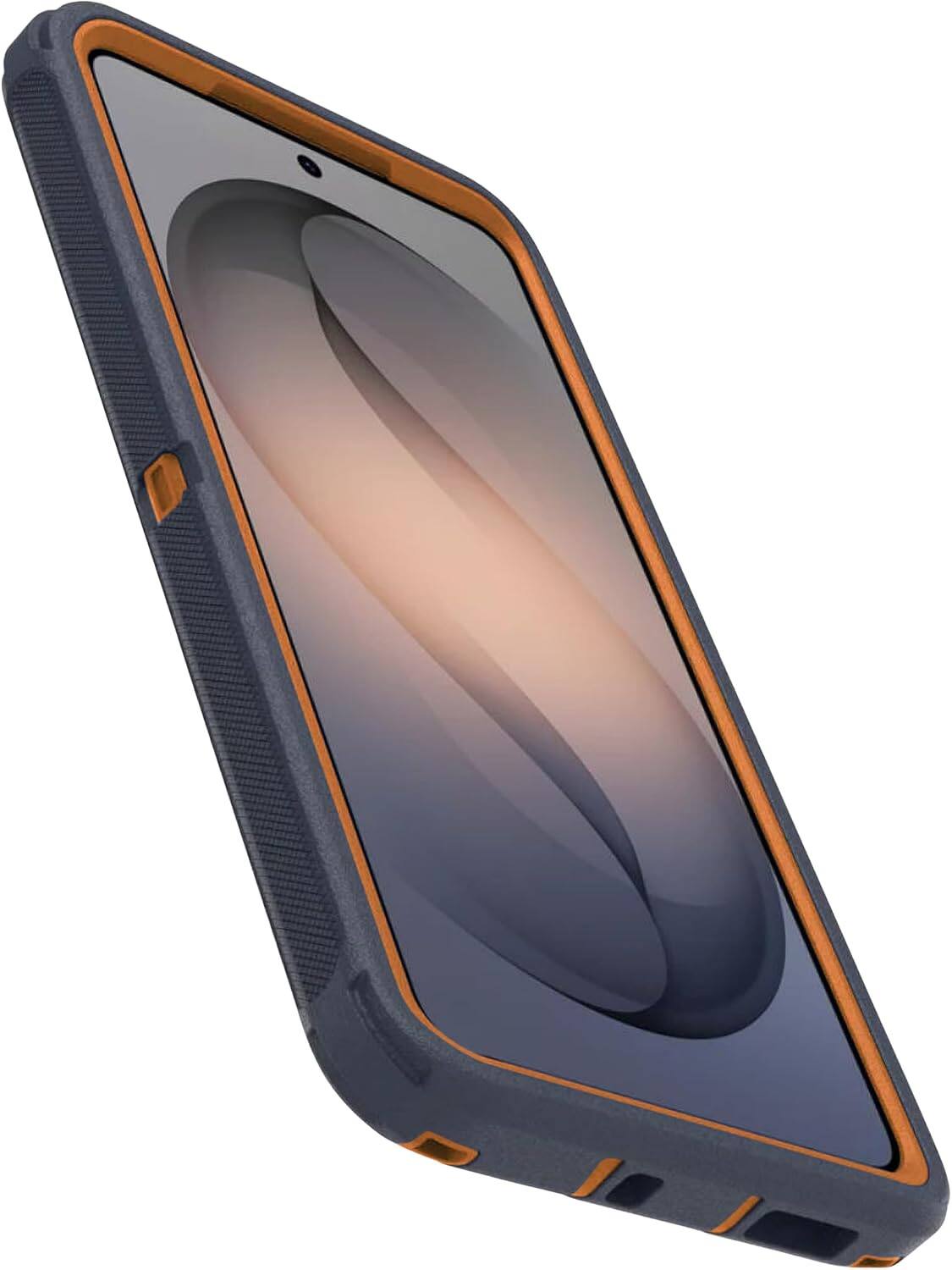 Back. OtterBox - OtterBox - Defender Series Pro Hard Shell for Samsung Galaxy S26 - Navy Canyon (Blue & Orange).