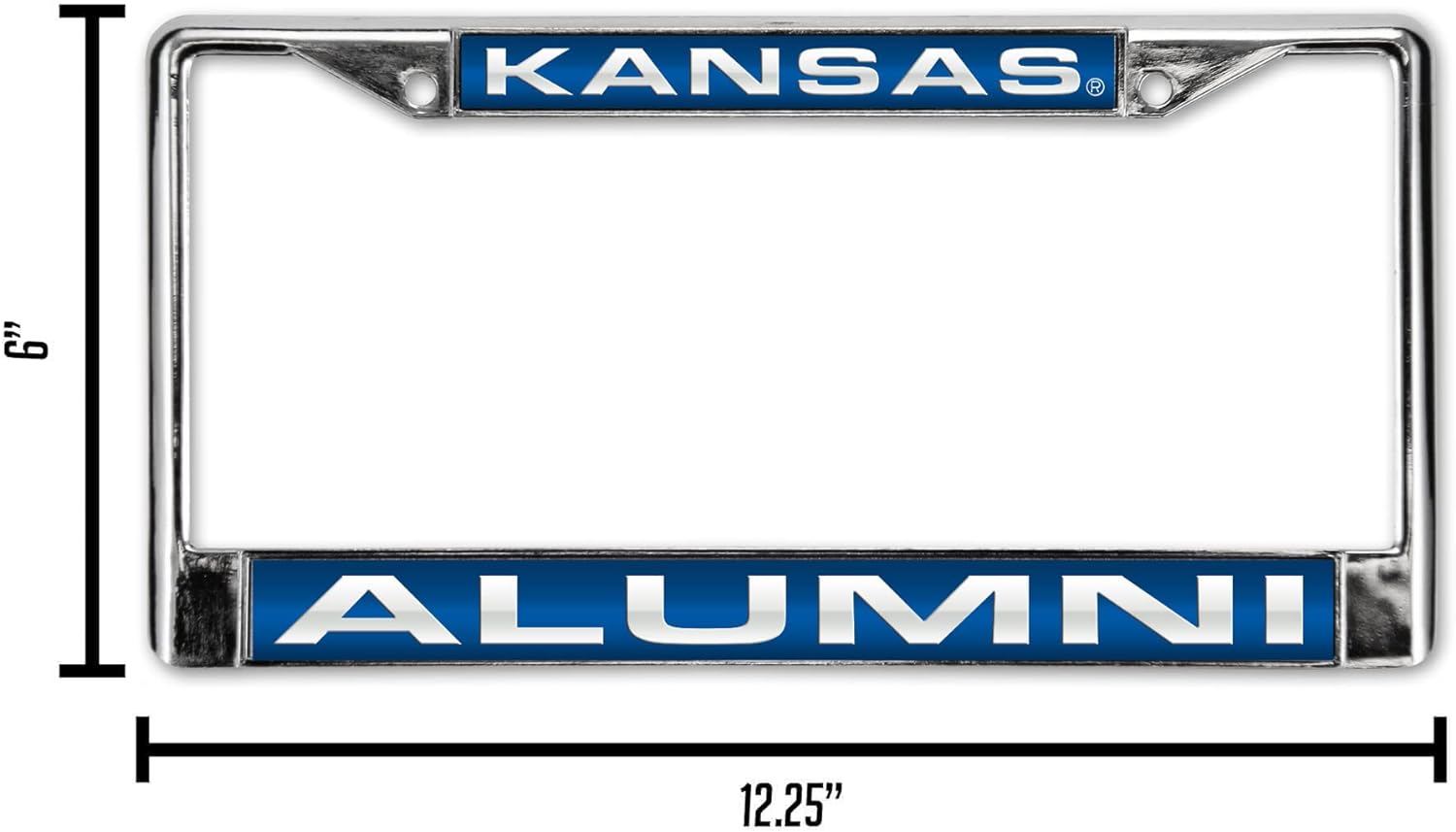 KANSAS  
ALUMNI  

6"  
12.25"