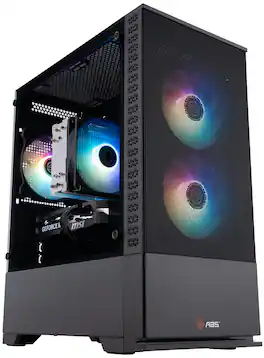 ADVANCED BATTLESTATIONS - ABS Cyclone Aqua Gaming PC - Windows 11 - Intel Core i7-14700F - GeForce RTX 5060 - 32GB DDR5 6000 - 1TB M.2 SSD - Black