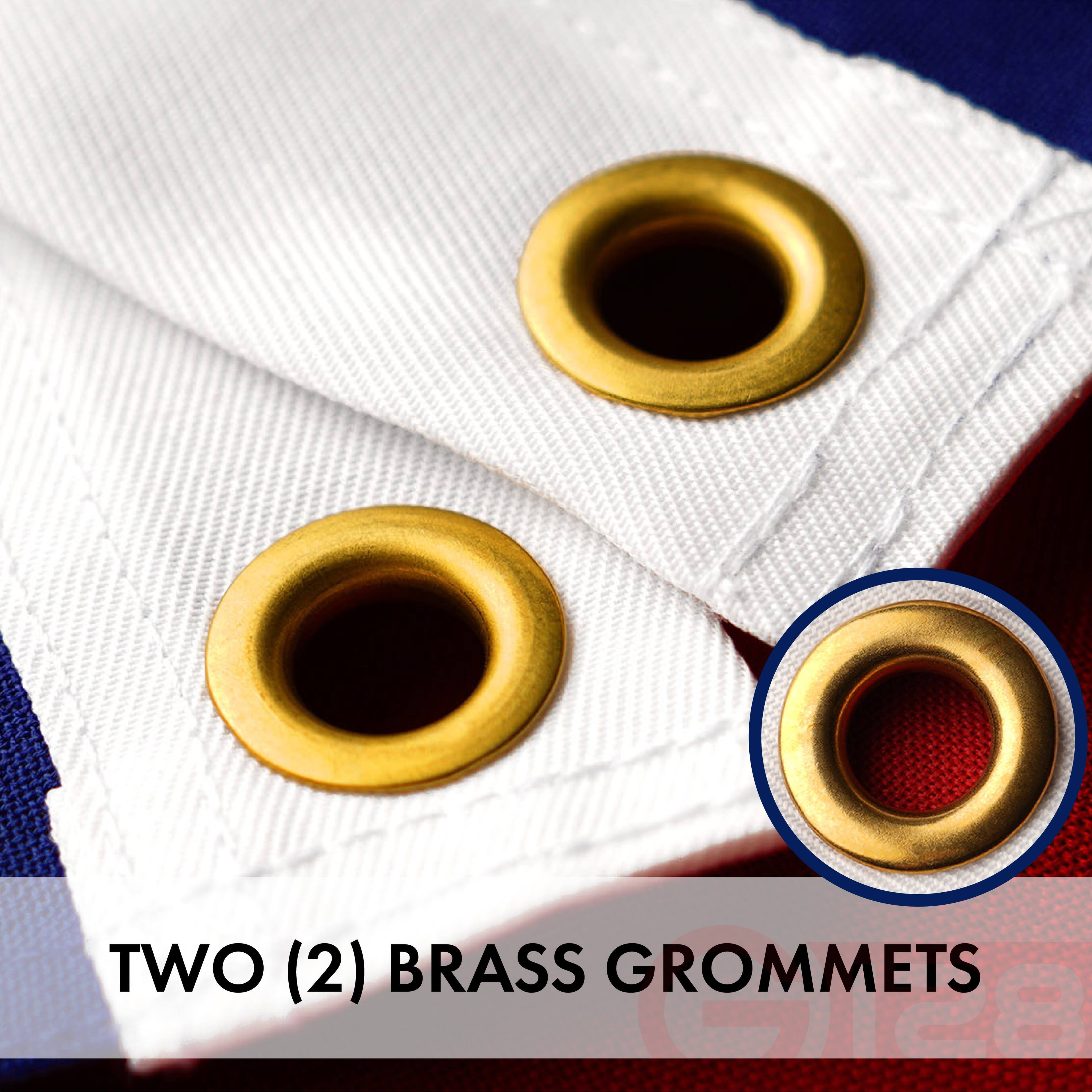 TWO (2) BRASS GROMMETS