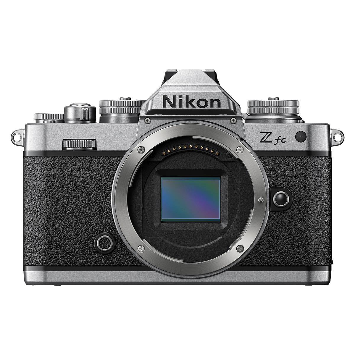 Alt View 1. Nikon - Nikon Z fc DX-Format Mirrorless Camera Bundle with 64GB SD Card, Shoulder Bag, Wrist Strap, Extra Battery, Charger,.