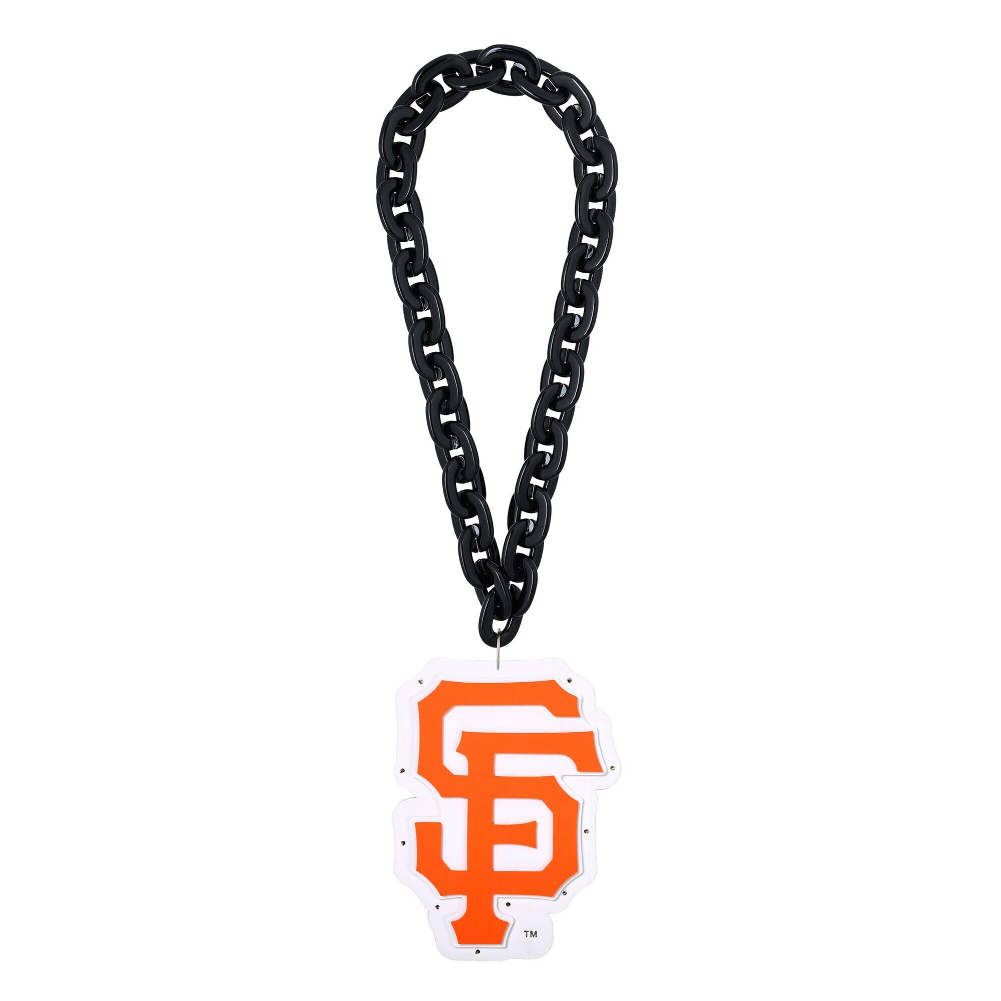 Front. FOCO - San Francisco Giants Light Up Big Logo Fan Chain - Multicolor.