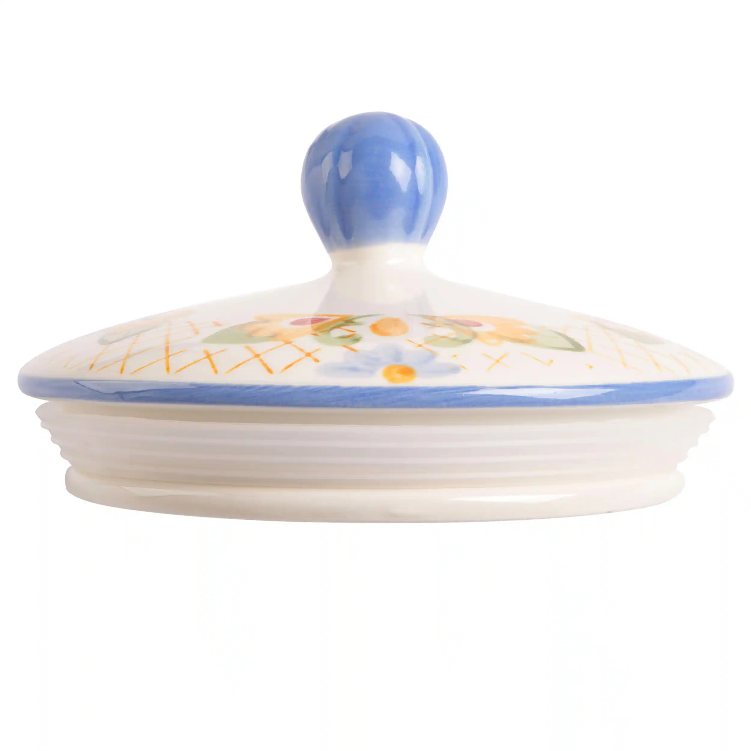 Alt View 4. Gibson - Laurie Gates California Designs Tierra 2.7 Quarts Hand Painted Stoneware Canister with Lid - Multi-color.