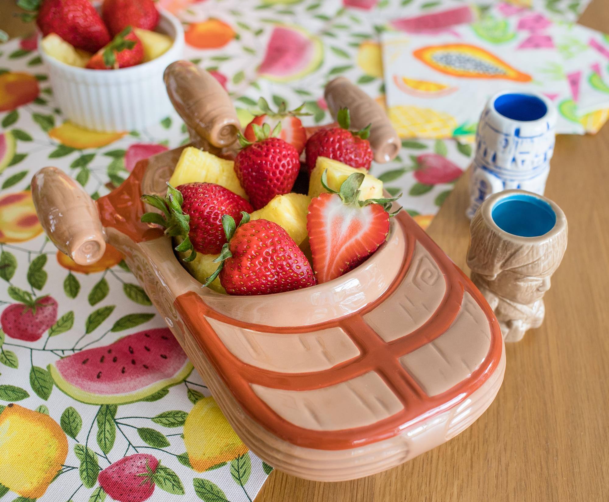 Alt View 3. Star Wars - Geeki Tikis Star Wars Landspeeder Punch Bowl with Luke and R2-D2 Mini Muglets - Brown.