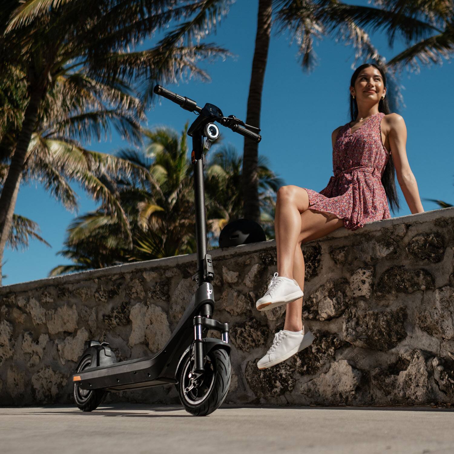 Alt View 7. NIU - KQi 200P Foldable Electric Kick Scooter w/ 34 mi Max Operating Range & 20 mph Max Speed - Grey.