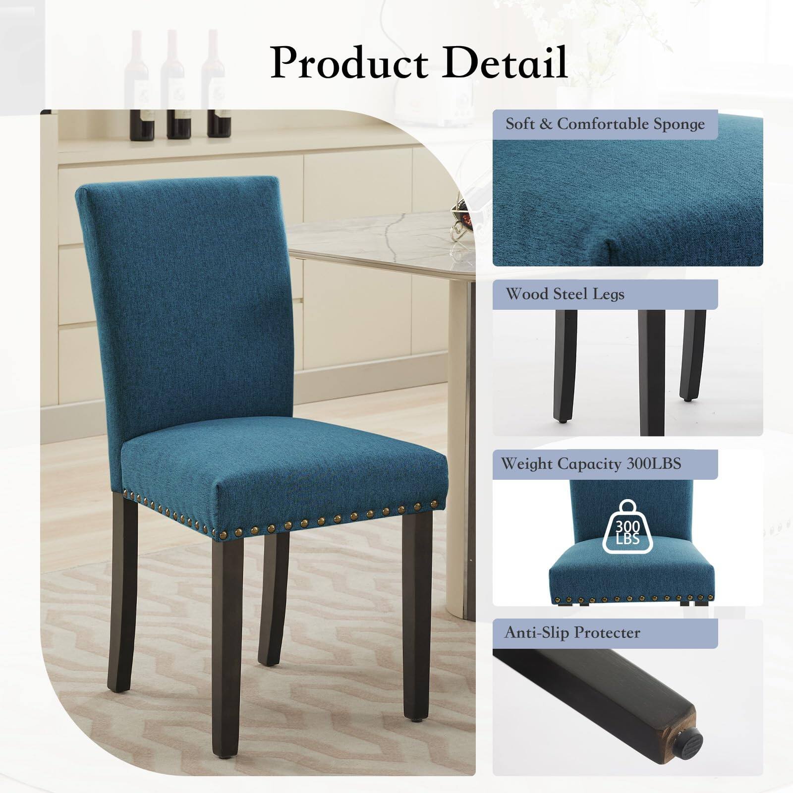 Product Detail

- Soft & Comfortable Sponge
- Wood Steel Legs
- Weight Capacity 300LBS
- Anti-Slip Protector