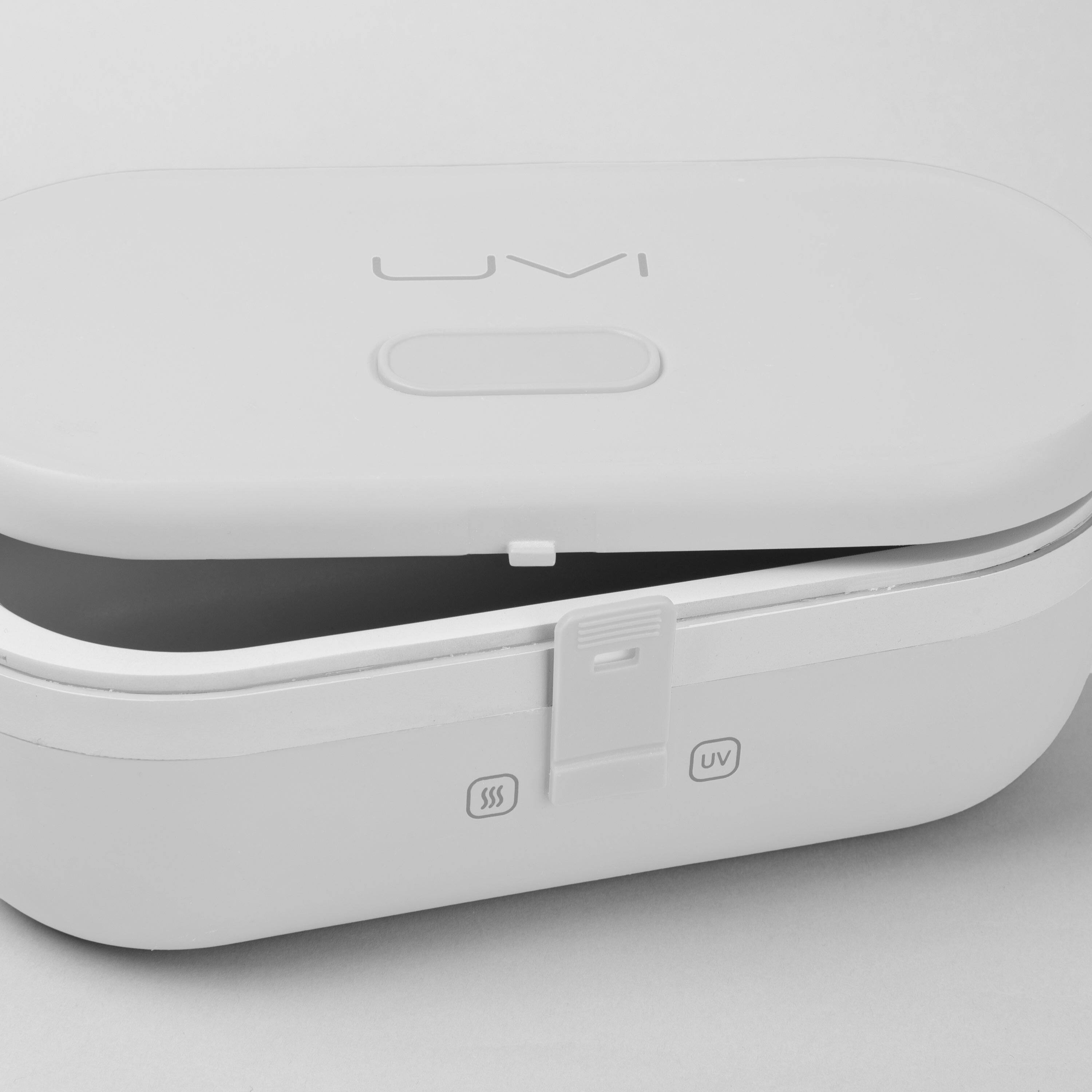 Alt View 4. UVI - UVI Plus Lunchbox - Portable Self-Heating Lunch Box with UV Sanitizer & USB-C Charging - Pearl.