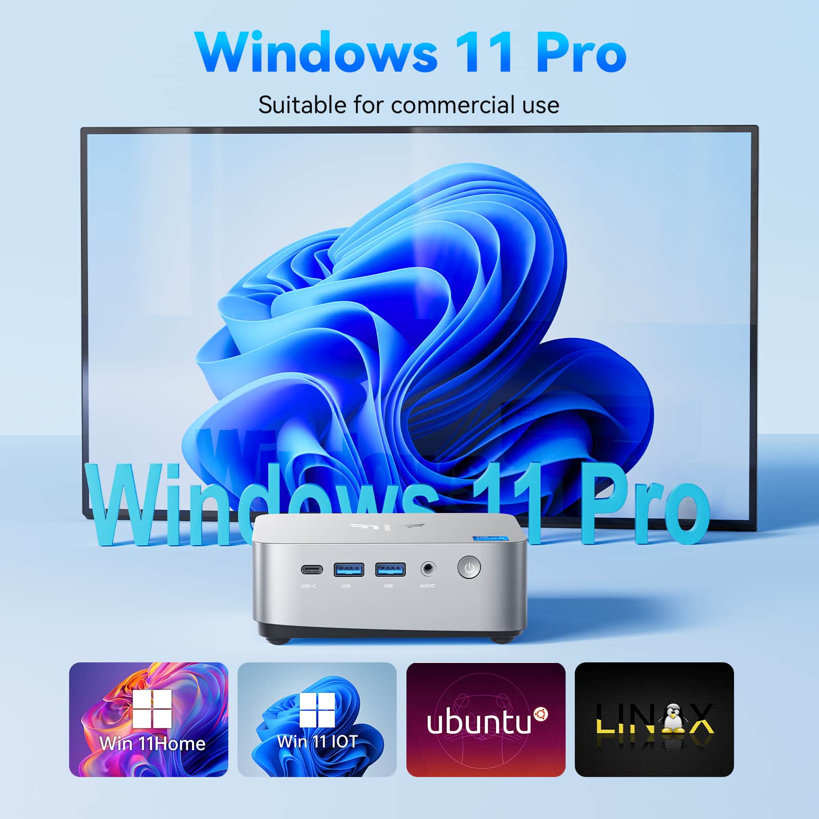 Kamrui P3 4K Mini Gaming PC Intel Core i5 12450H 8C/12T 24GB