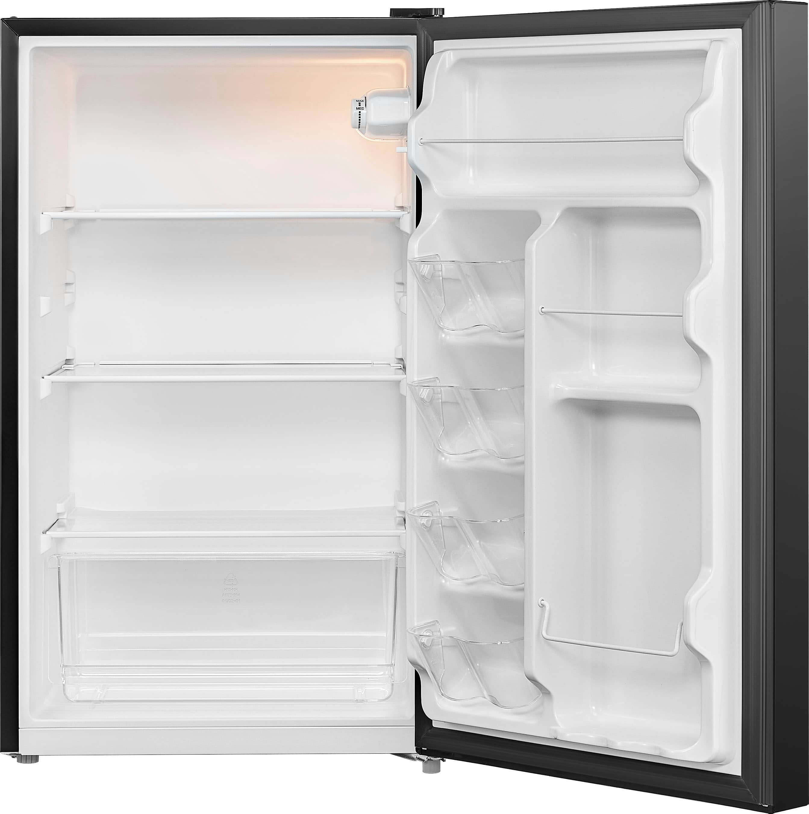 Alt View 15. Insignia™ - 4.4 Cu. Ft. Mini Fridge with Door Storage and ENERGY STAR Certification - Black.