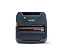 Brother - RuggedJet RJ4235BL 4" Direct Thermal Printer, Bluetooth, NFC, Smart Li-ion Battery