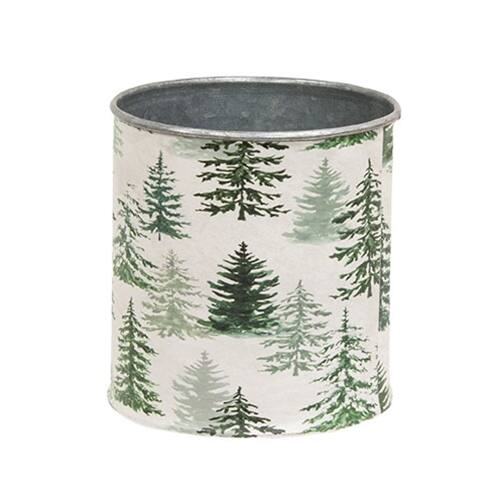 Left. BreeBe - 2/Set Woodland Winter Blessings Metal Buckets - Multi.