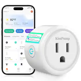 MOSZAR LLC - Smart Plug โ Wi-Fi Outlet with Timer, Works with Alexa & Google Home - White