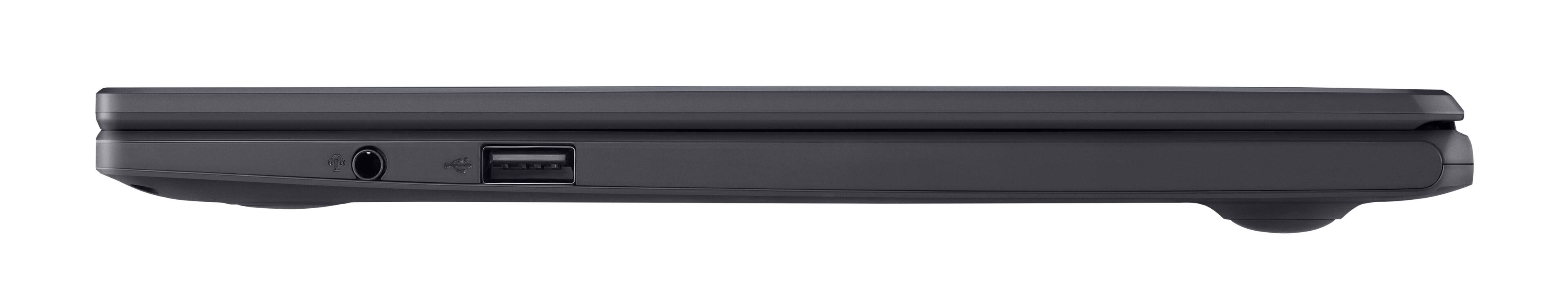 Alt View 3. ASUS - 11.6" Laptop - Intel Celeron N4020 - 4GB Memory - 64GB eMMC - Star Black.