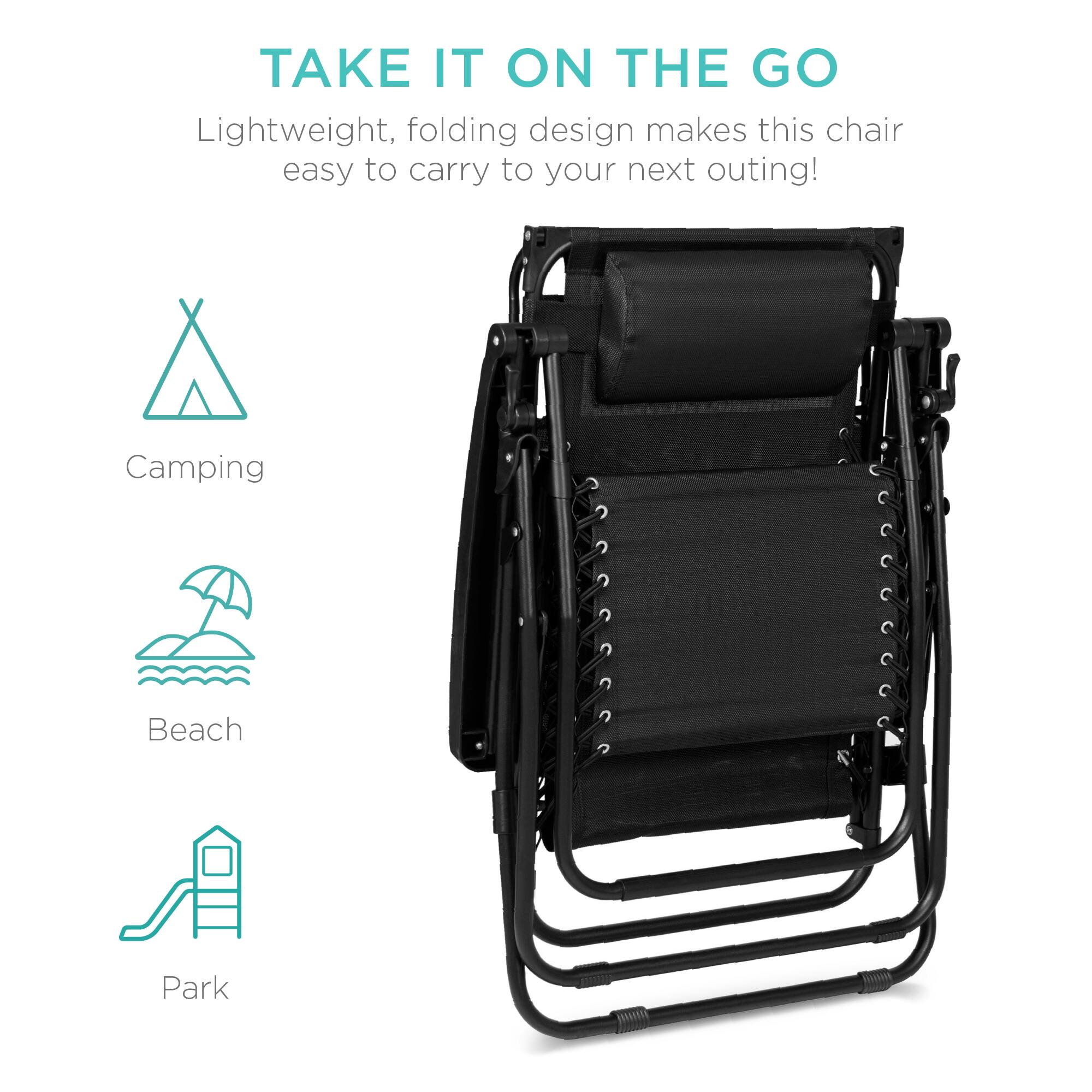 TAKE IT ON THE GO

Lightweight, folding design makes this chair easy to carry to your next outing!

Camping  
Beach  
Park