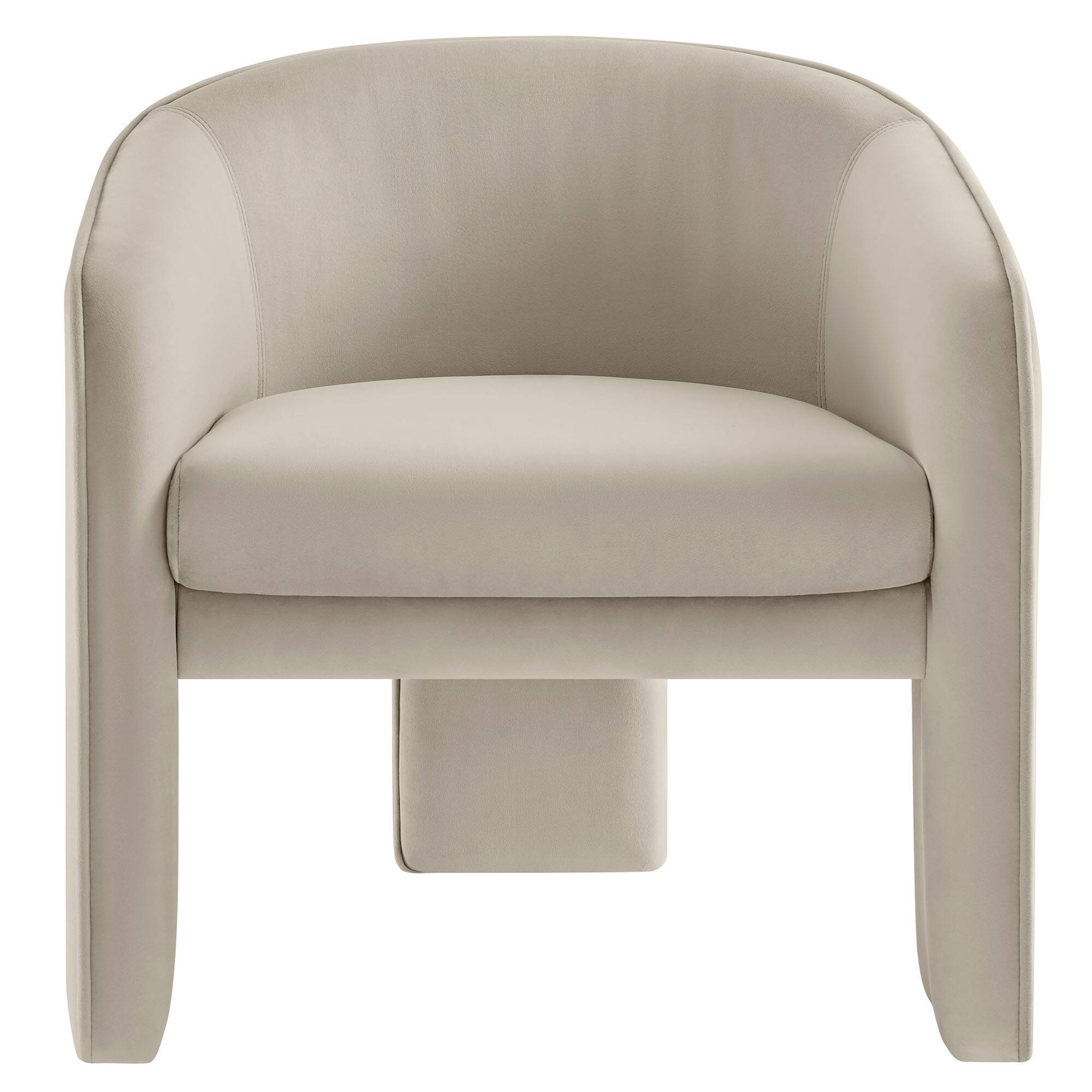 Alt View 2. Modway - Greer Performance Velvet Upholstered Accent Armchair by Modway - White.