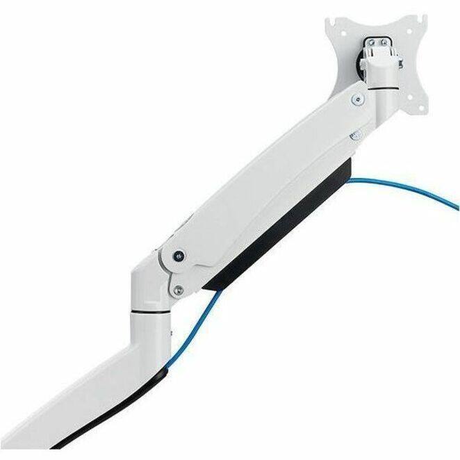 Alt View 8. SIIG Inc - SIIG Single 43" Monitor Heavy-Duty Premium Gas Spring Desk Mount - White, VESA 75x75, 100x100, 200x200mm - SIIG Single - White.