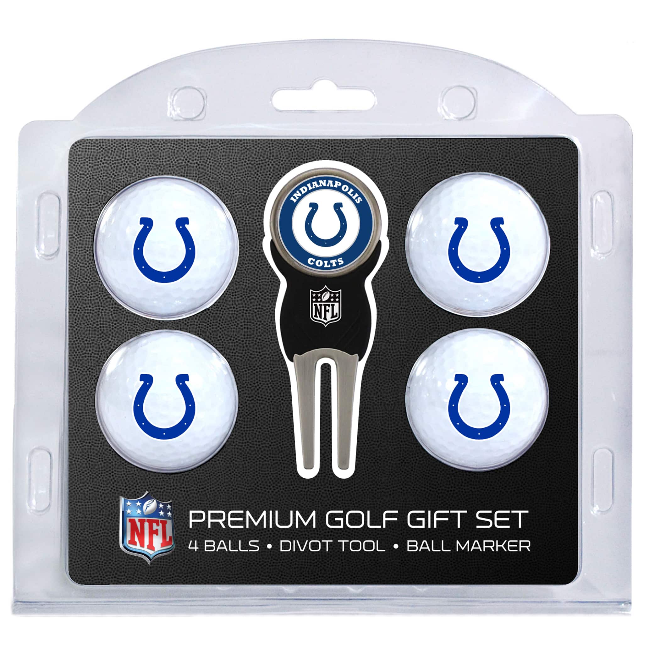 Team Golf - Indianapolis Colts 4-Ball Gift Set - Multicolor