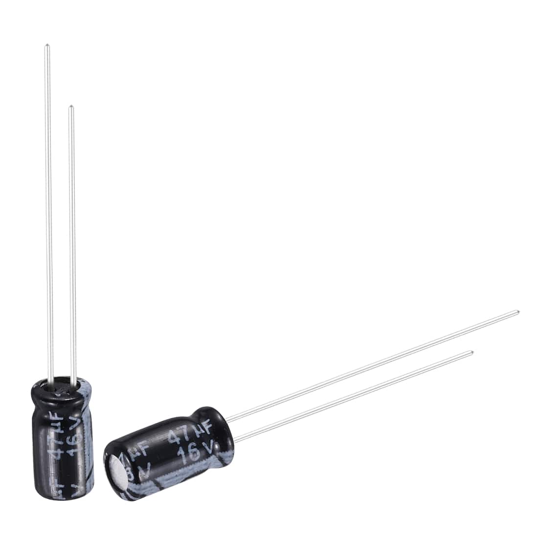 Unique Bargains - 47uF 16V 5x11mm Electrolytic Capacitor, Radial Leads Aluminum, 50pcs, 105C High Temp for TVs, LCD Monitor, VCD - Black price history on PriceWatchPro
