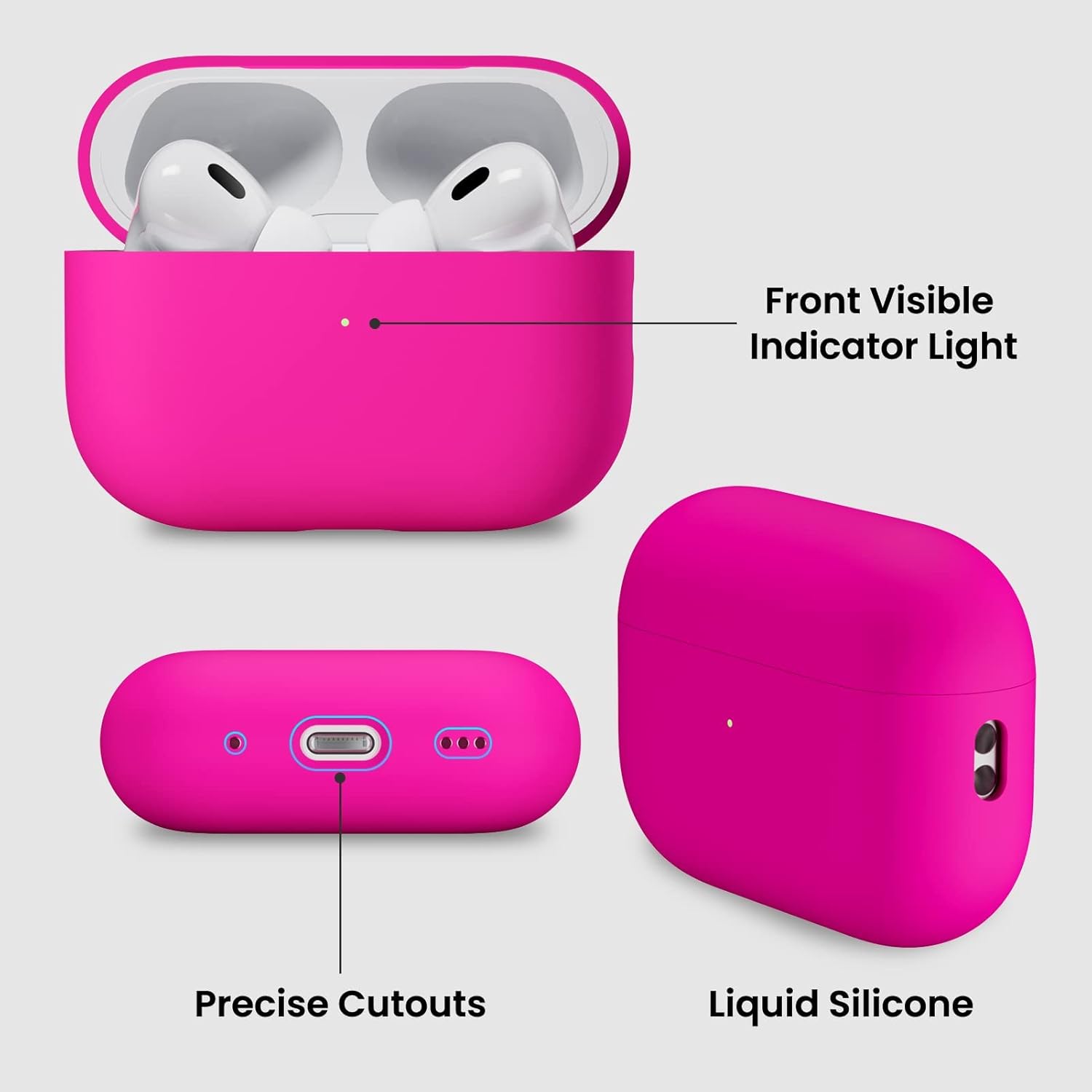Front Visible Indicator Light Precise Cutouts Liquid Silicone