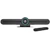 Front. Delton - Delton C75 4K PTZ Video Bar Webcam with Mic & Speakers, Black - Black.