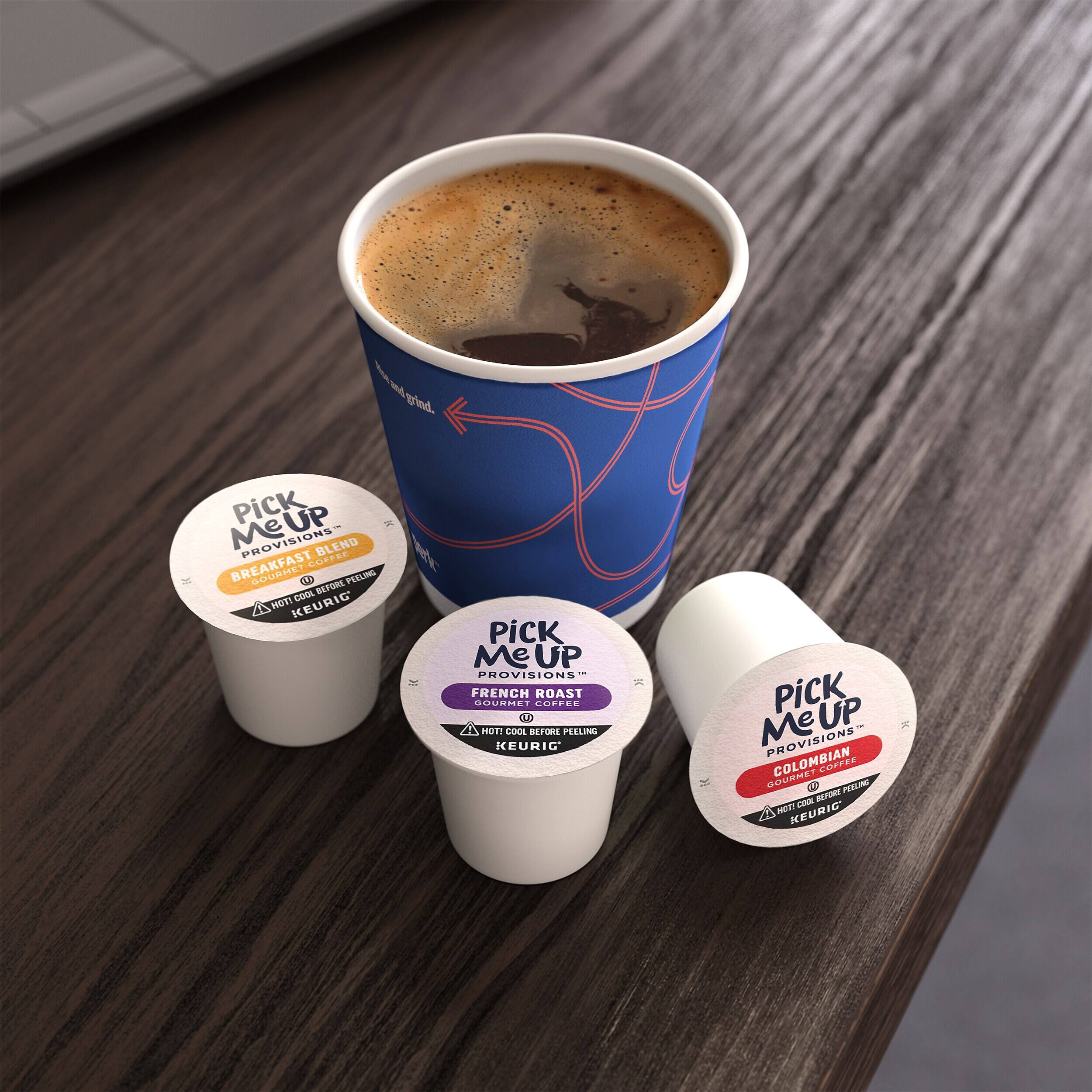 PICK ME UP PROVISIONS BREAKFAST BLEND GOURMET COFFEE U BEFORE PEELING HOT! COOL KEURIG

PICK ME UP PROVISIONS FRENCH ROAST GOURMET COFFEE U HOT! COOL BEFORE PEELING KEURIG

PICK ME UP PROVISIONS GOURMET COLOMBIAN COFFEE PEELING COOL BUTORE HOT! KEURIG