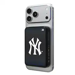 Keyscaper - New York Yankees Wireless Magnetic Power Bank - Black