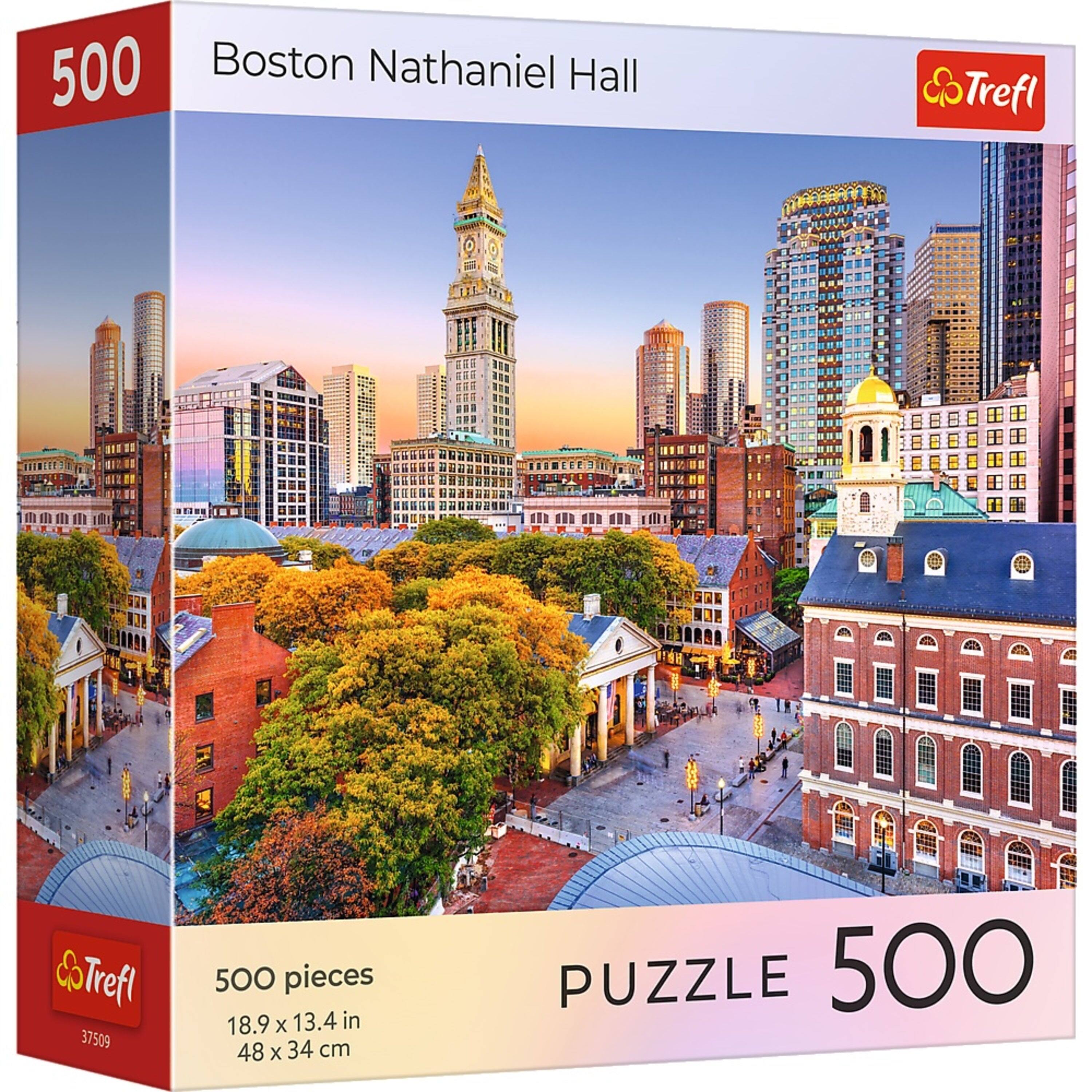 500 Boston Nathaniel Hall  
Trefl  
37509  
500 pieces  
18.9 x 13.4 in  
48 x 34 cm  
PUZZLE 500