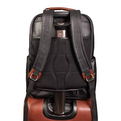 McKleinUSA 17 Inch Calfskin Leather Dual Compartment Laptop Backpack, Padded Laptop/Tablet Pocket, Lockable Zipper, Air Mesh Back Black 19082 - Best Buy McKleinUSA 17 Inch Calfskin Leather Dual Compartment Laptop Backpack, Padded Laptop/Tablet Pocket, Lockable Zipper, Air Mesh Back Black 19082 - Best Buy