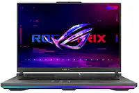 ASUS - ROG Strix G16 16" 2.5K 240Hz Gaming Laptop - AMD Ryzen 9 9955HX3D with 32GB RAM - NVIDIA GeForce RTX 5070 Ti - 1TB SSD - Eclipse Gray - Front_Zoom