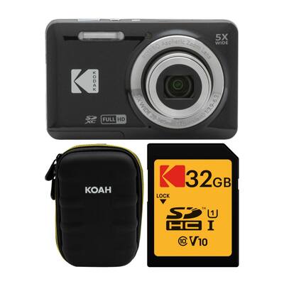 Kodak PIXPRO Friendly Zoom FZ55 Digital Camera with Case and Kodak PIXPRO Friendly Zoom FZ55 Digital Camera with Case and
