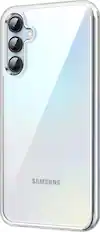 Left. SaharaCase - Hybrid-Flex Hard Shell Series Case for Samsung Galaxy A15 5G - Clear.