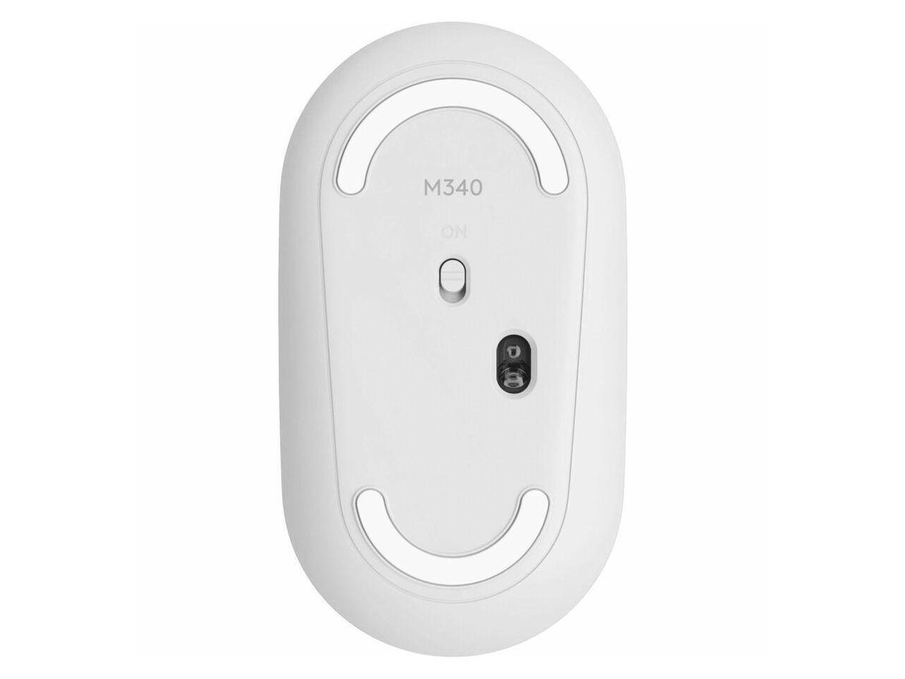 Alt View 4. Logitech - Logitech M340 Wireless Mouse - Silent Clicks, USB Receiver, Tropical Sunrise Print - Tropical Sunrise.