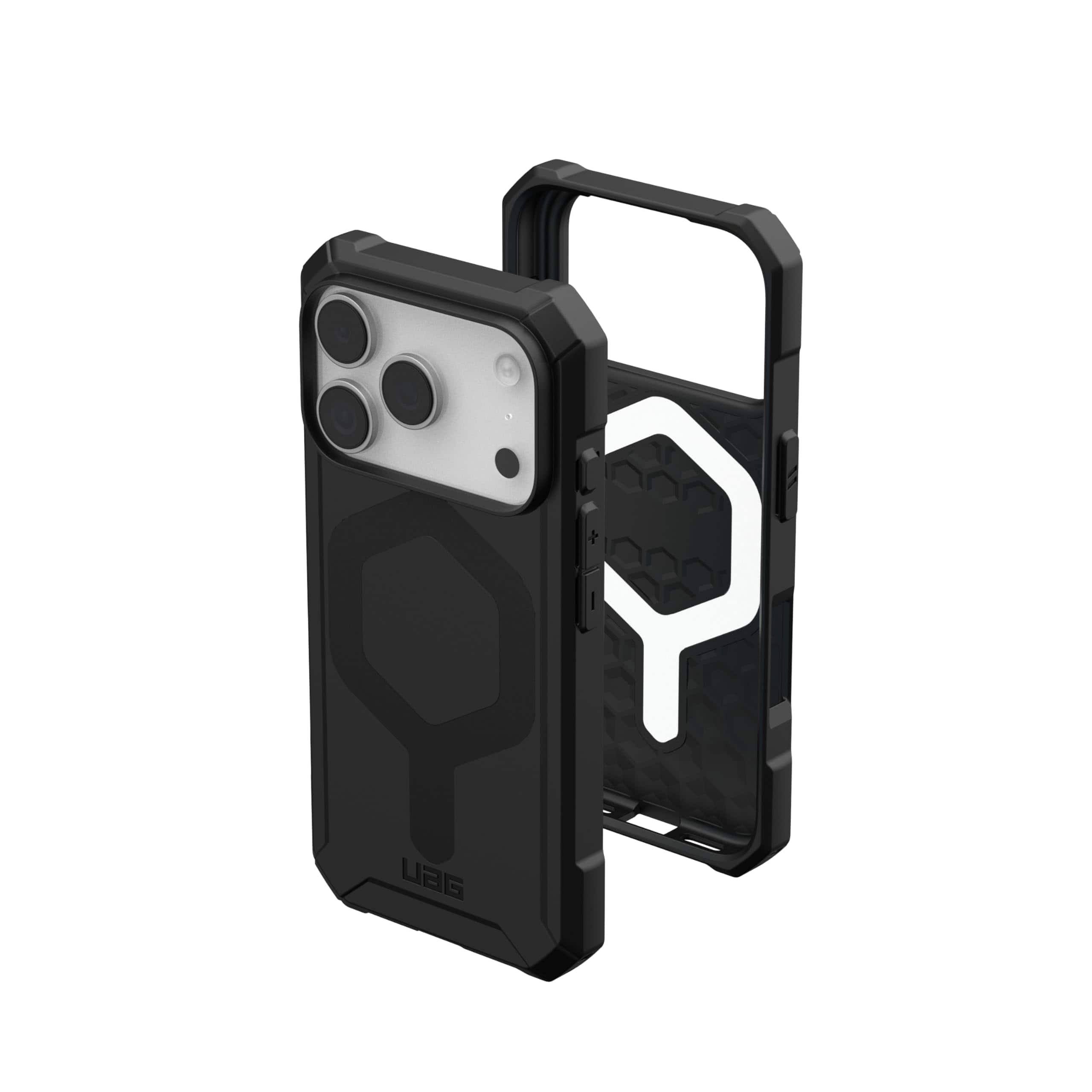 UAG - iPhone 17 Pro Case with MagSafe, Ergonomic Design, Enhanced Corner Protection, Anti-Slip Grip Cover, Essential Armor - Black price history on PriceWatchPro